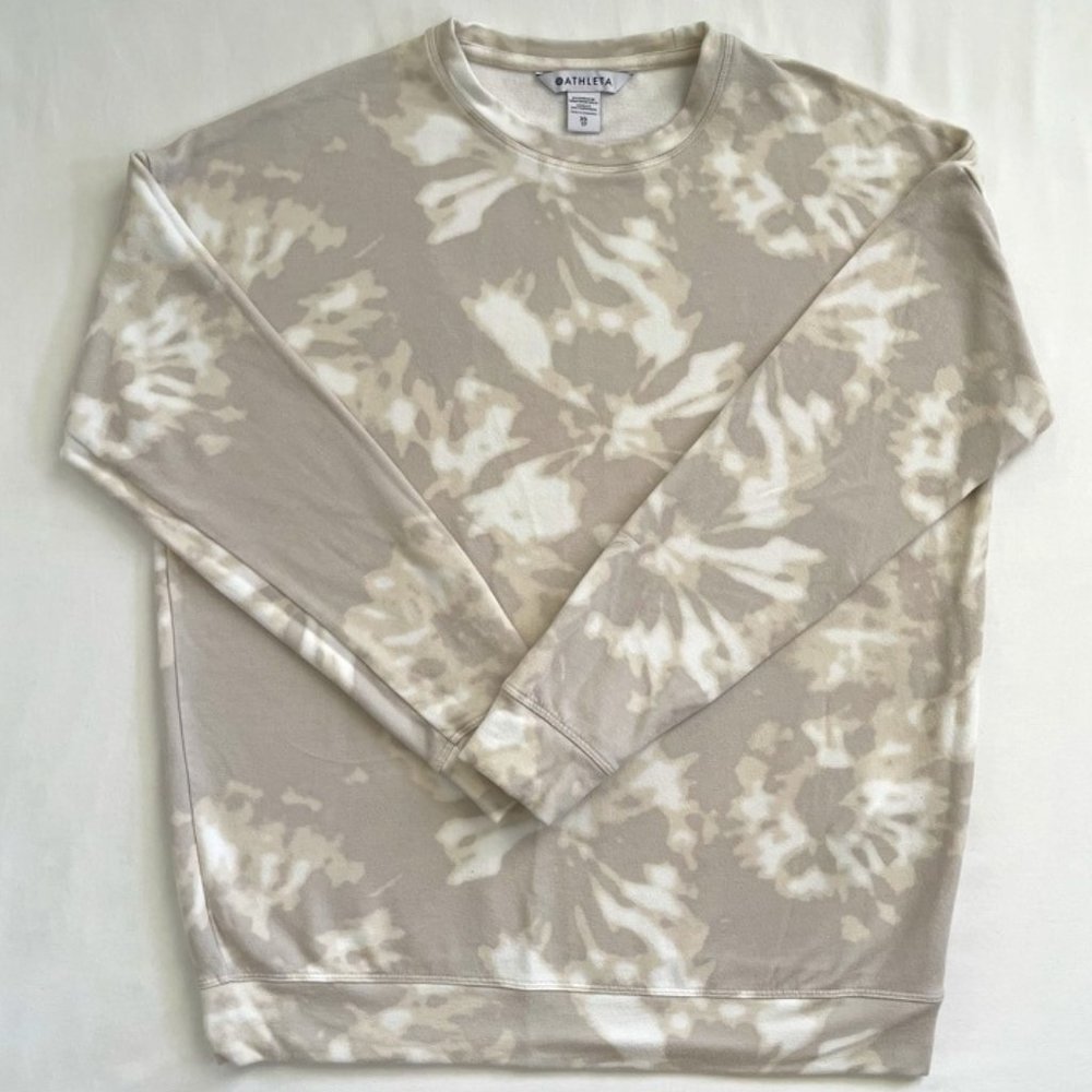 Athleta Balance tie-dye Crewneck Sweatshirt Sz XS